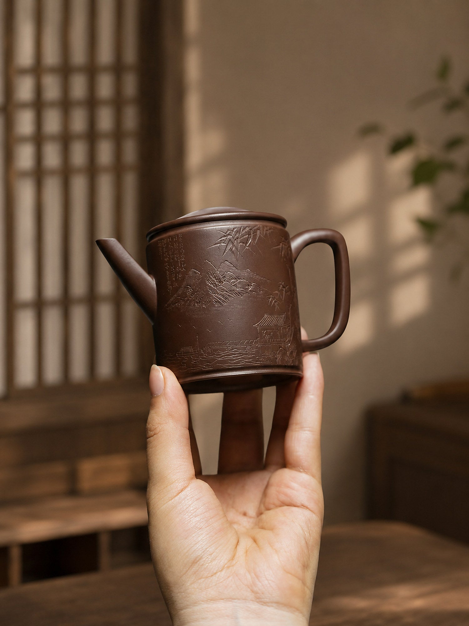 Product view 2 of 150ml Hanwa zisha teapot in Aged Zini Clay, No. 243