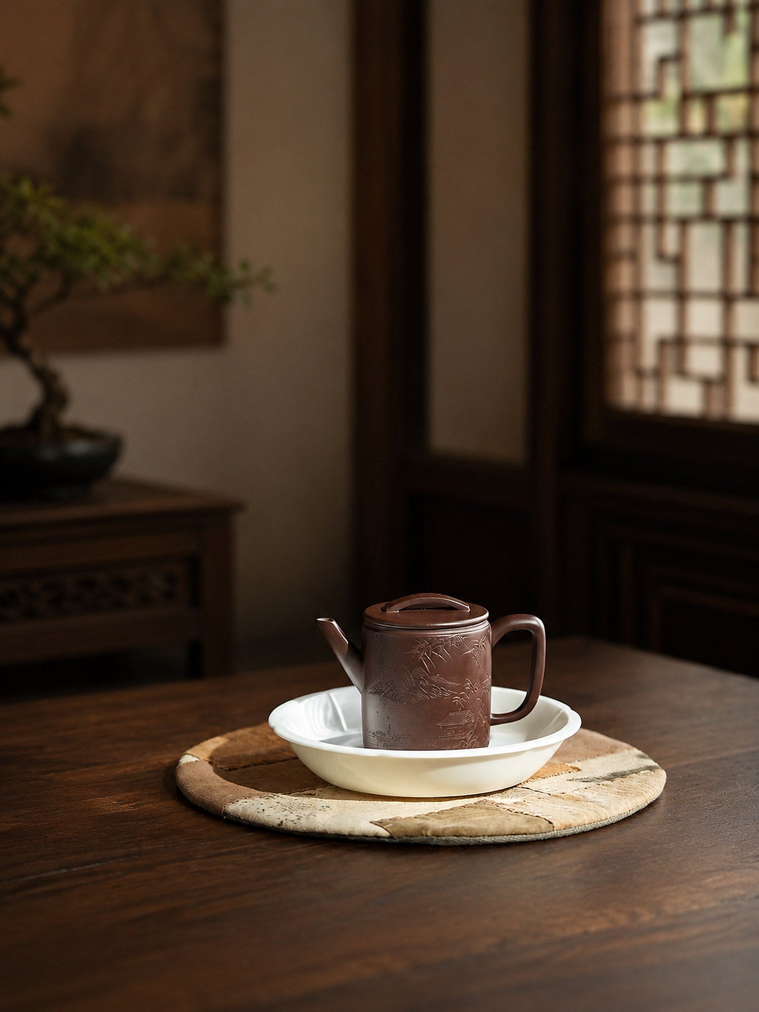 Product view 3 of 150ml Hanwa zisha teapot in Aged Zini Clay, No. 243
