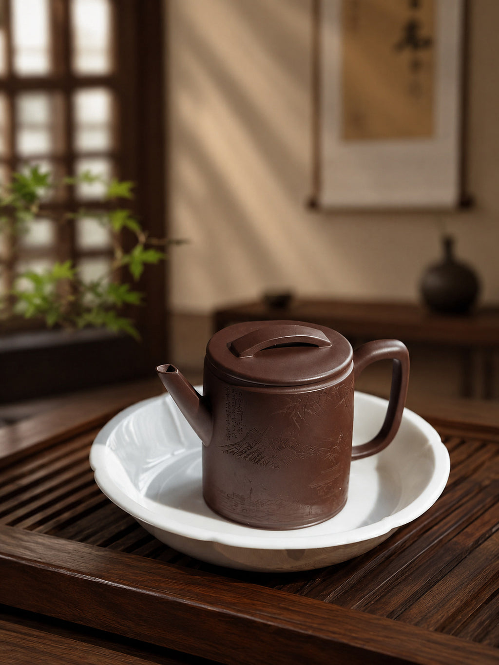 Product view 4 of 150ml Hanwa zisha teapot in Aged Zini Clay, No. 243