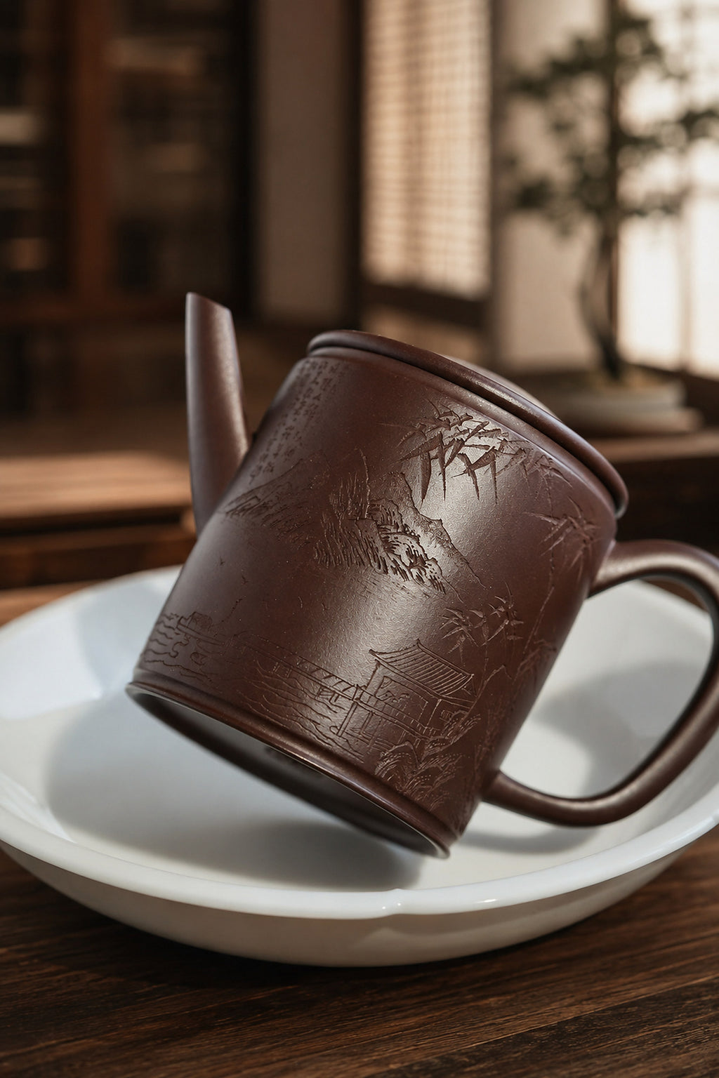 Product view 6 of 150ml Hanwa zisha teapot in Aged Zini Clay, No. 243