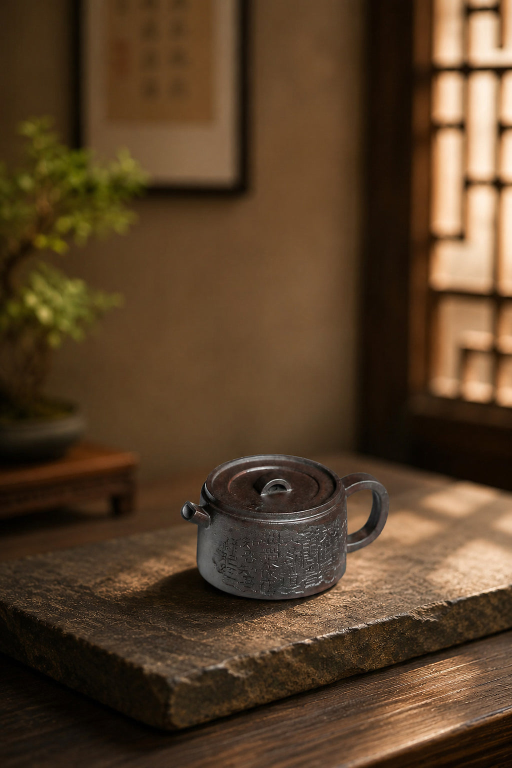 Product view 1 of 80ml Hanwa zisha teapot in Aged Zini Clay, No. 244