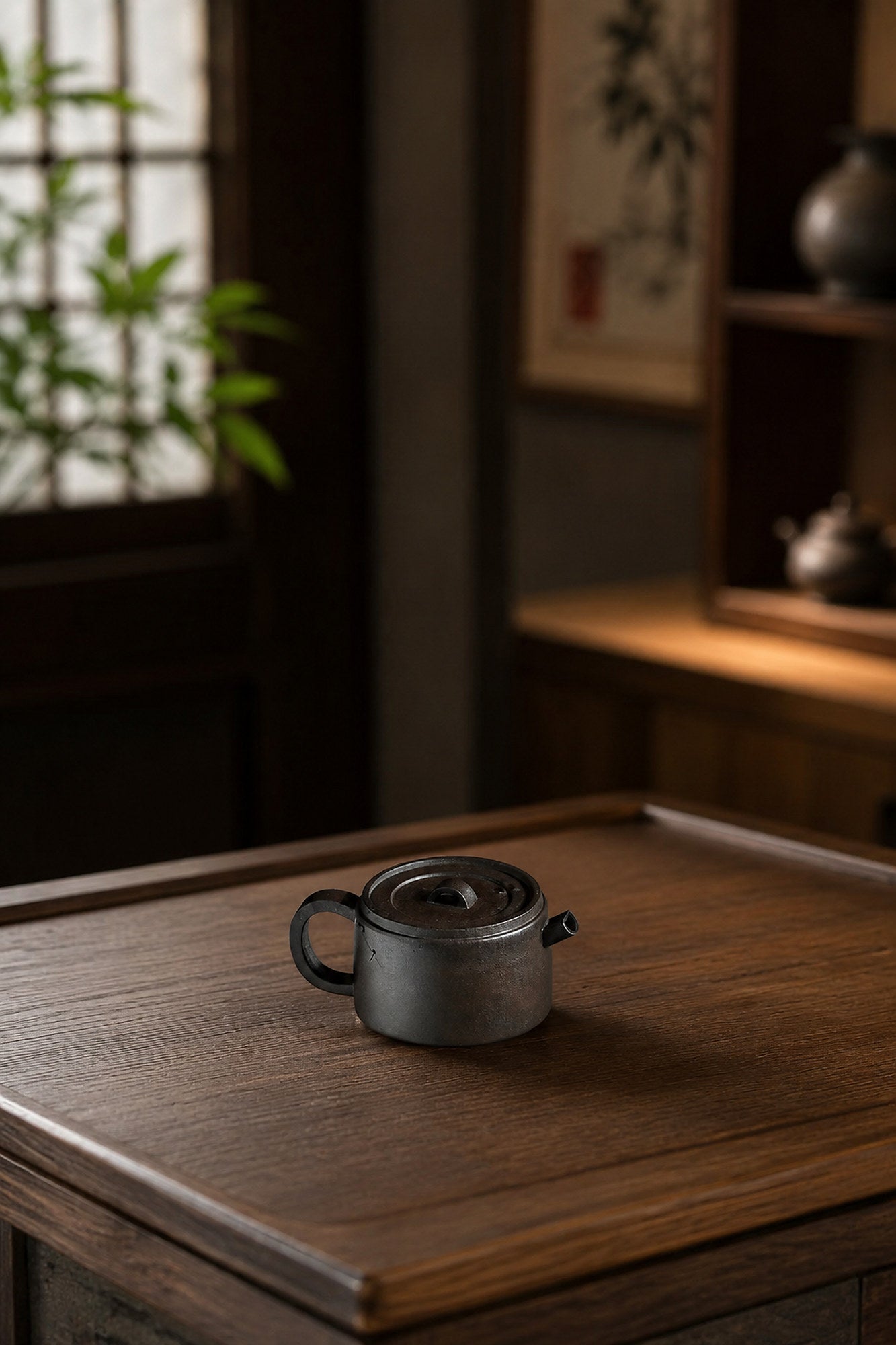 Product view 2 of 80ml Hanwa zisha teapot in Aged Zini Clay, No. 244