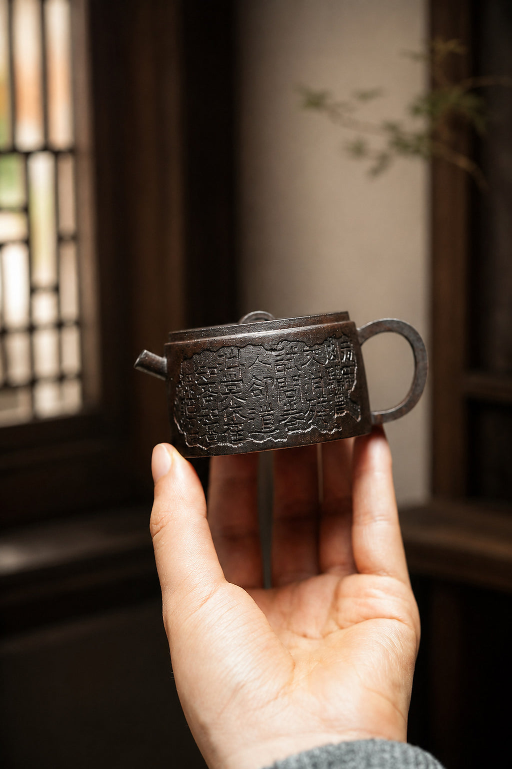 Product view 6 of 80ml Hanwa zisha teapot in Aged Zini Clay, No. 244