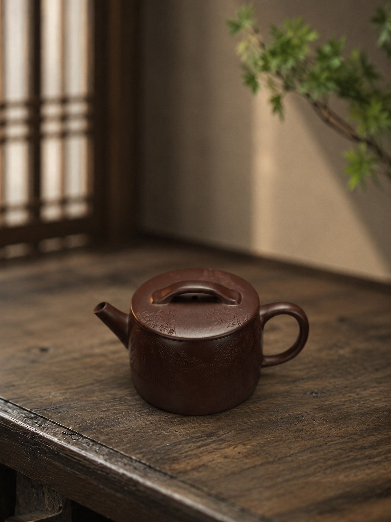 Product view 2 of 130ml Hanwa zisha teapot in Aged Zini Clay, No. 426