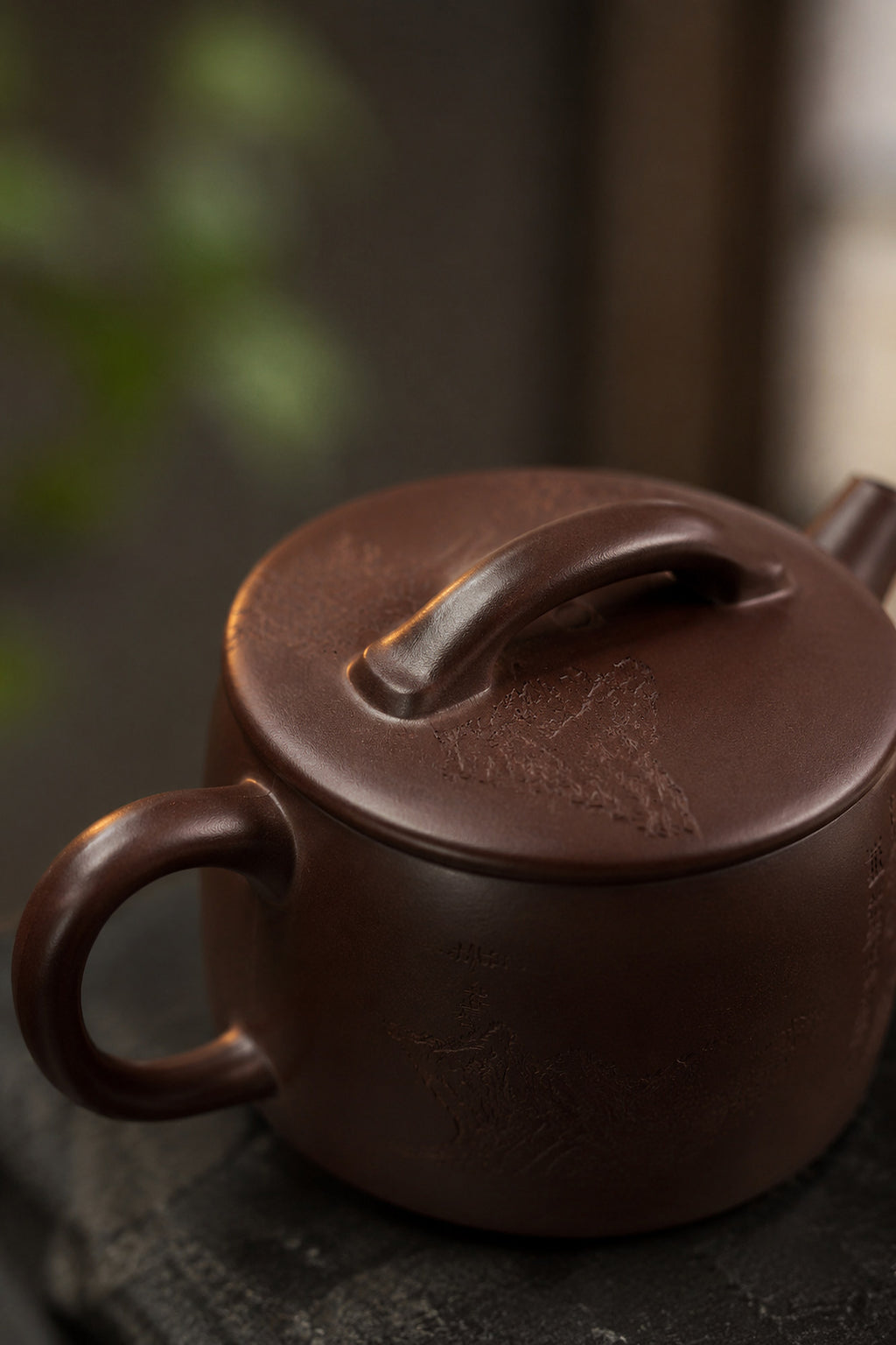 Product view 3 of 130ml Hanwa zisha teapot in Aged Zini Clay, No. 426