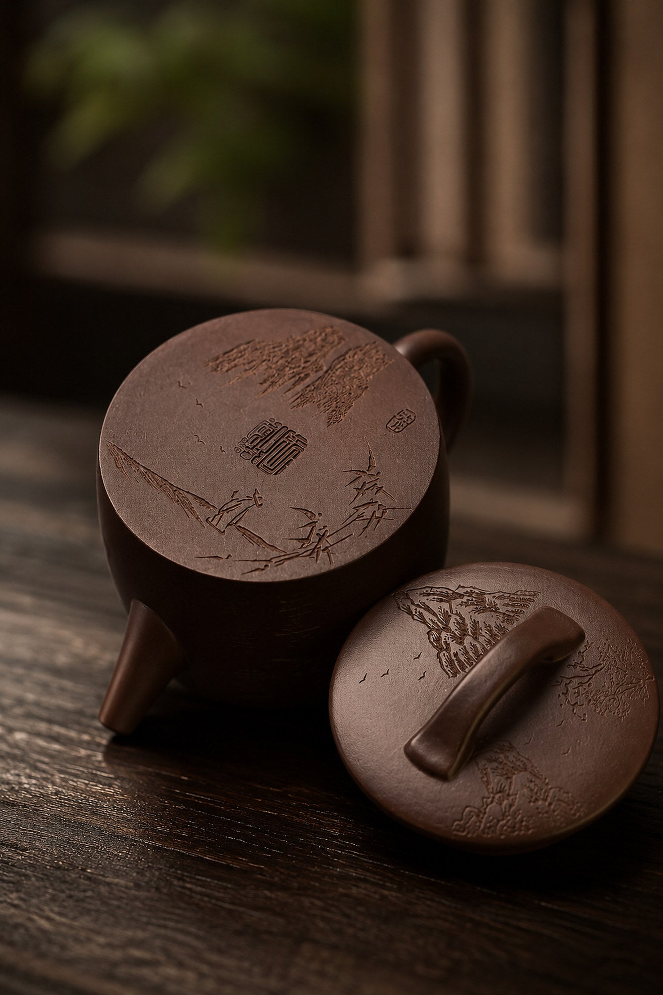 Product view 5 of 130ml Hanwa zisha teapot in Aged Zini Clay, No. 426