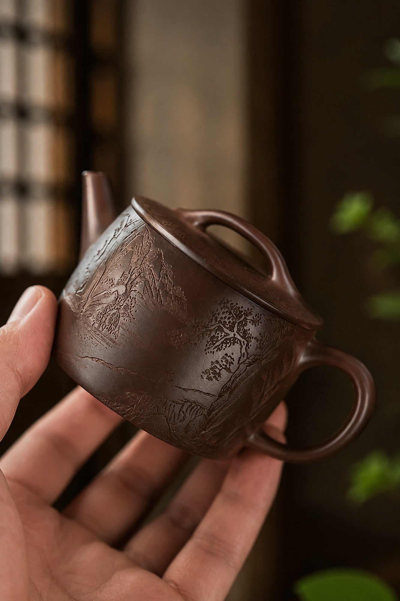 Product view 8 of 130ml Hanwa zisha teapot in Aged Zini Clay, No. 426