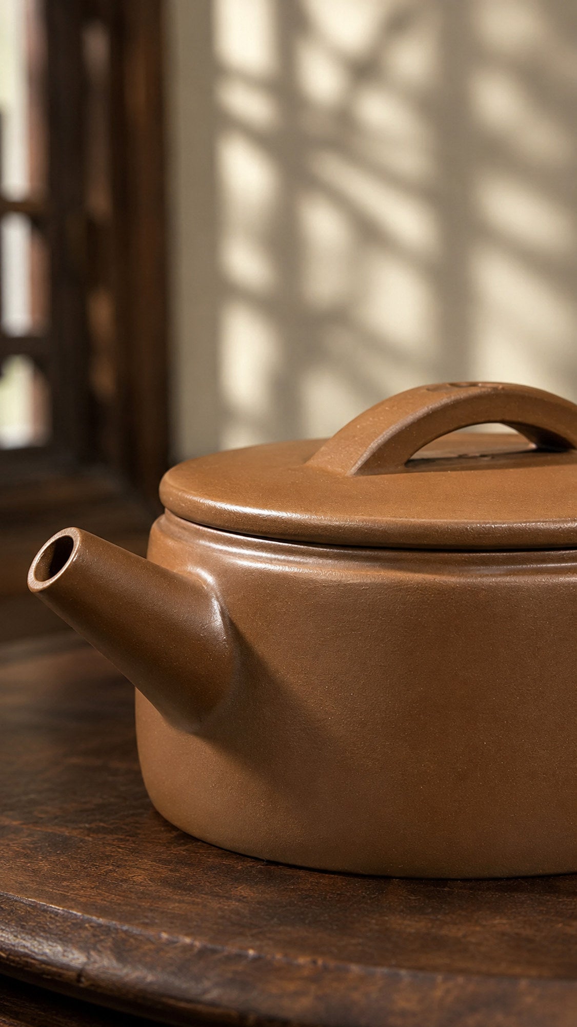 Product view 3 of 180ml Hanwa zisha teapot in Chijin Zini Clay, No. 161
