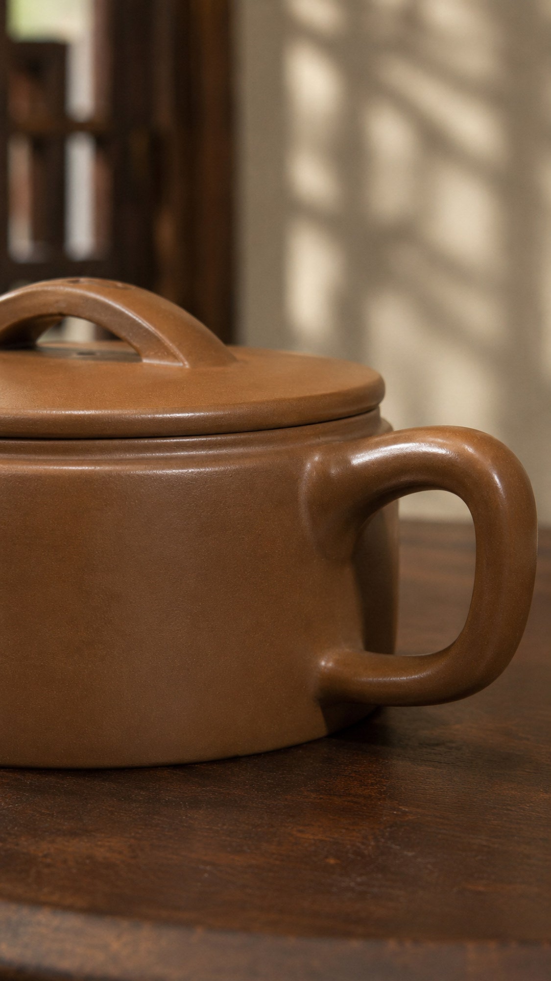 Product view 5 of 180ml Hanwa zisha teapot in Chijin Zini Clay, No. 161