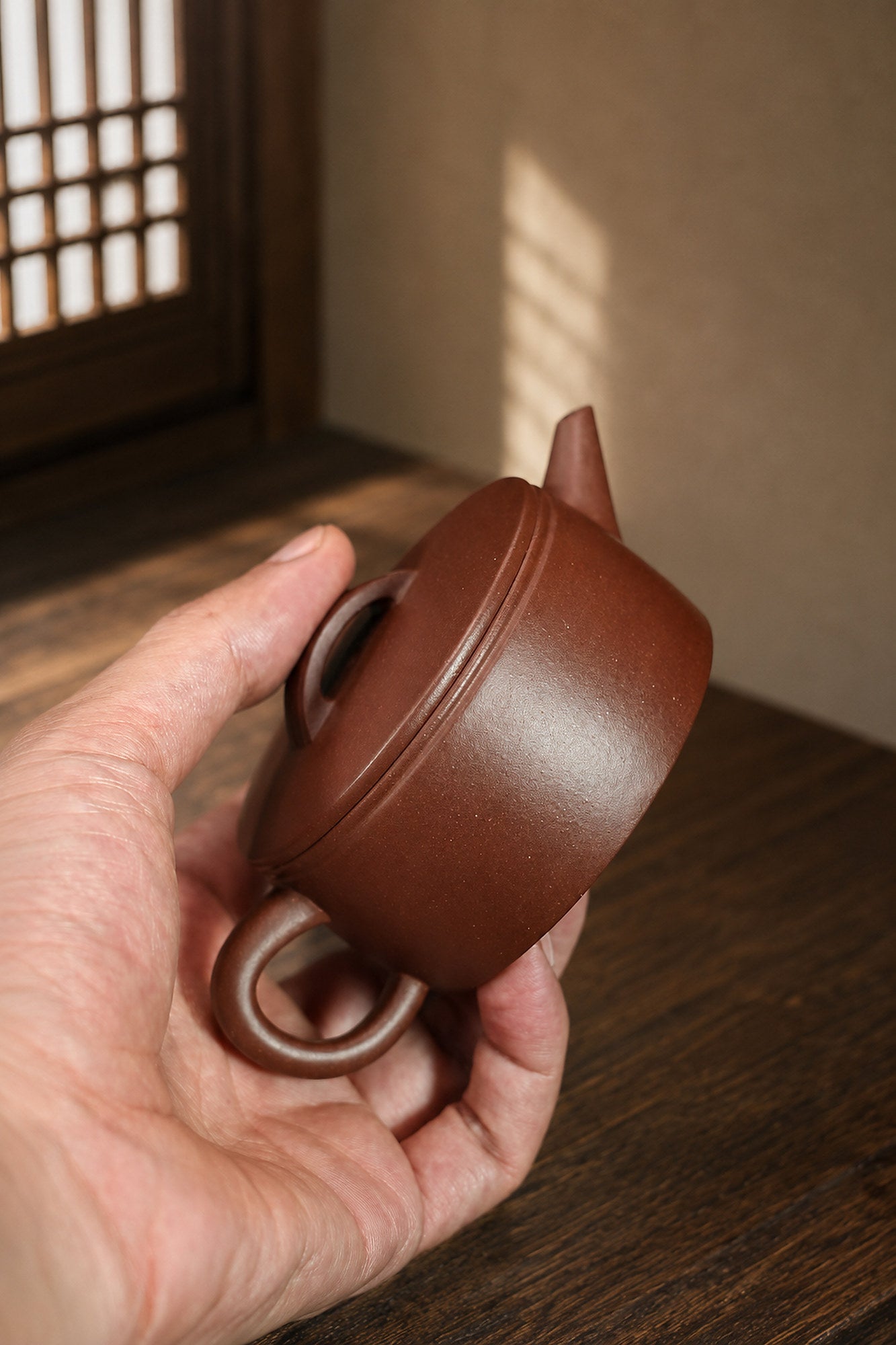 Product view 2 of 110ml Hanwa zisha teapot in Dicaoqing Zini Clay, No. 361