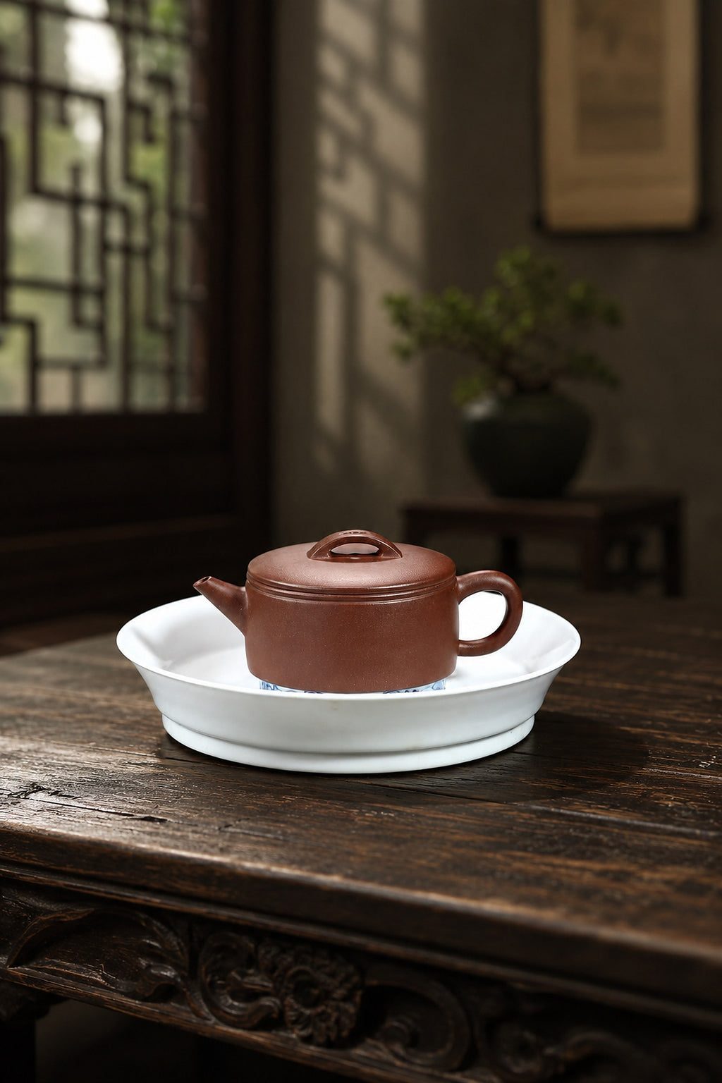 Product view 6 of 110ml Hanwa zisha teapot in Dicaoqing Zini Clay, No. 361