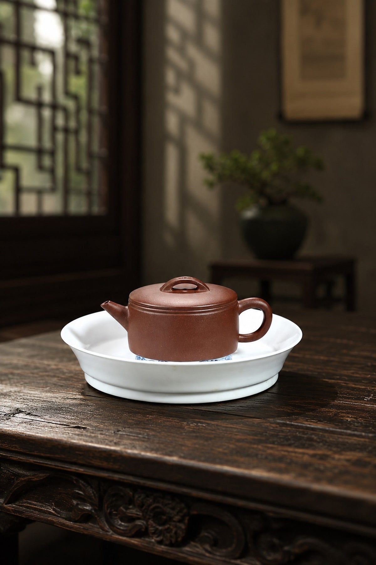 Product view 6 of 110ml Hanwa zisha teapot in Dicaoqing Zini Clay, No. 361