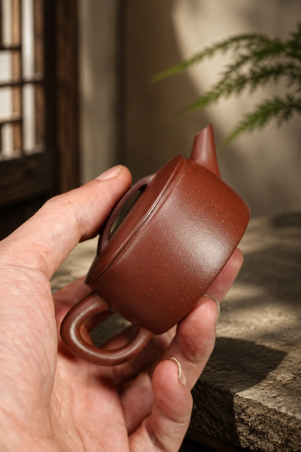Product view 1 of 70ml Hanwa zisha teapot in Dicaoqing Zini Clay, No. 377