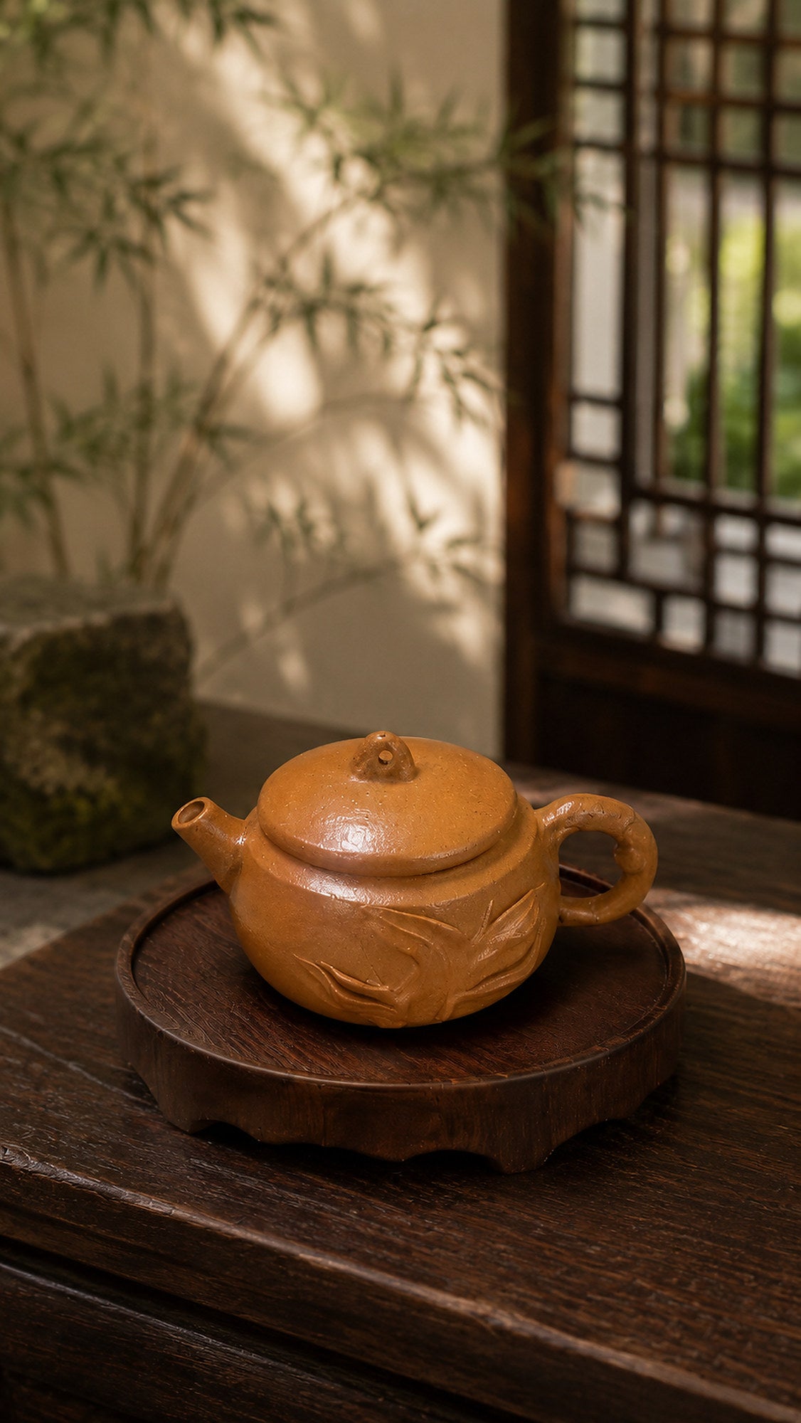 Product view 1 of 40ml Hanwa zisha teapot in Golden Duanni Clay, No. 009