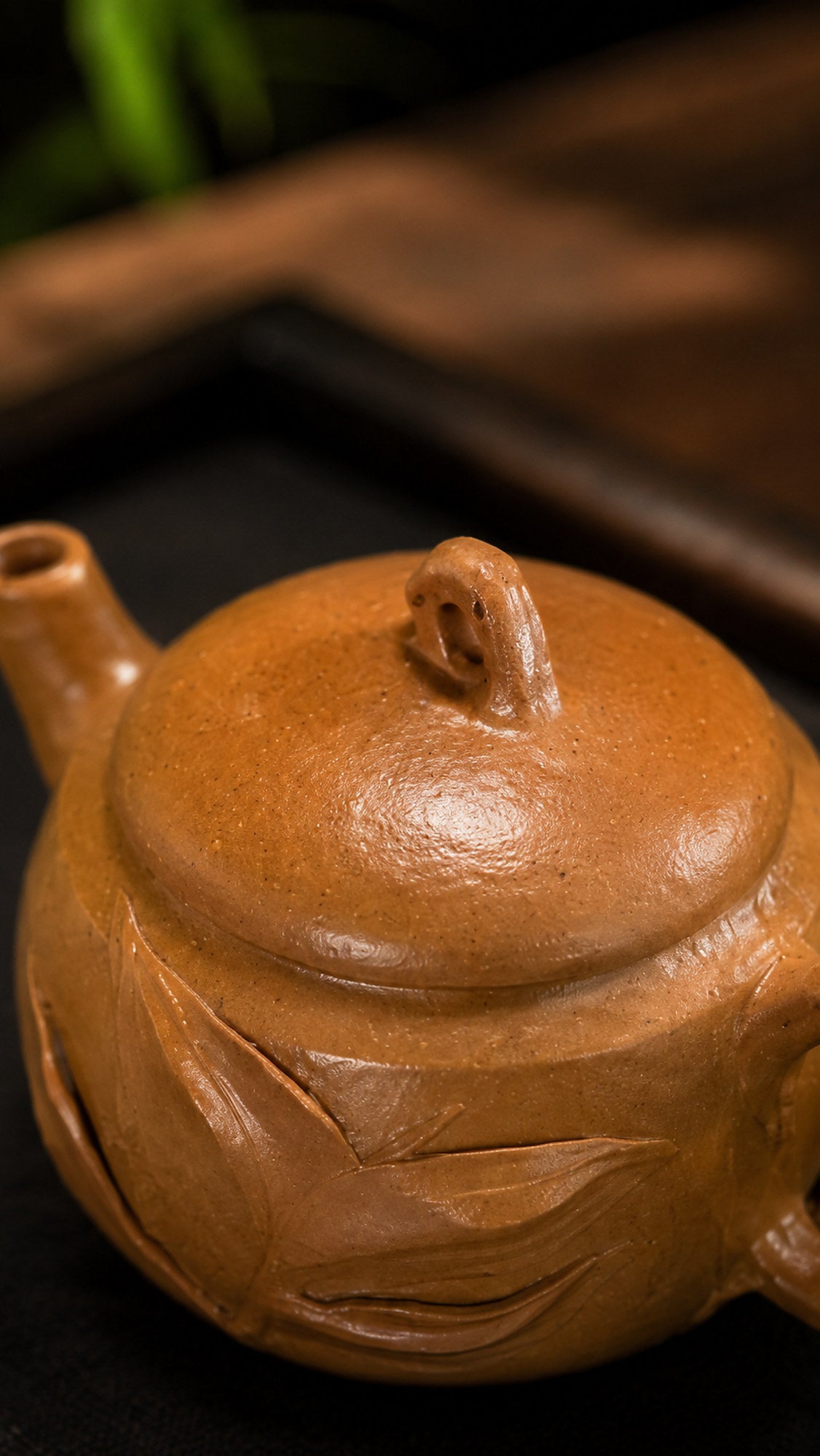 Product view 3 of 40ml Hanwa zisha teapot in Golden Duanni Clay, No. 009
