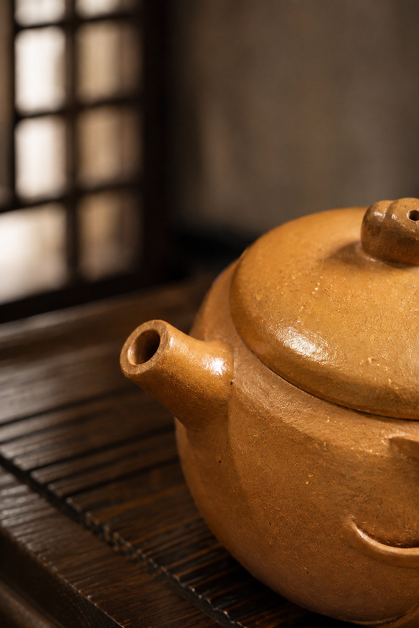 Product view 5 of 40ml Hanwa zisha teapot in Golden Duanni Clay, No. 009