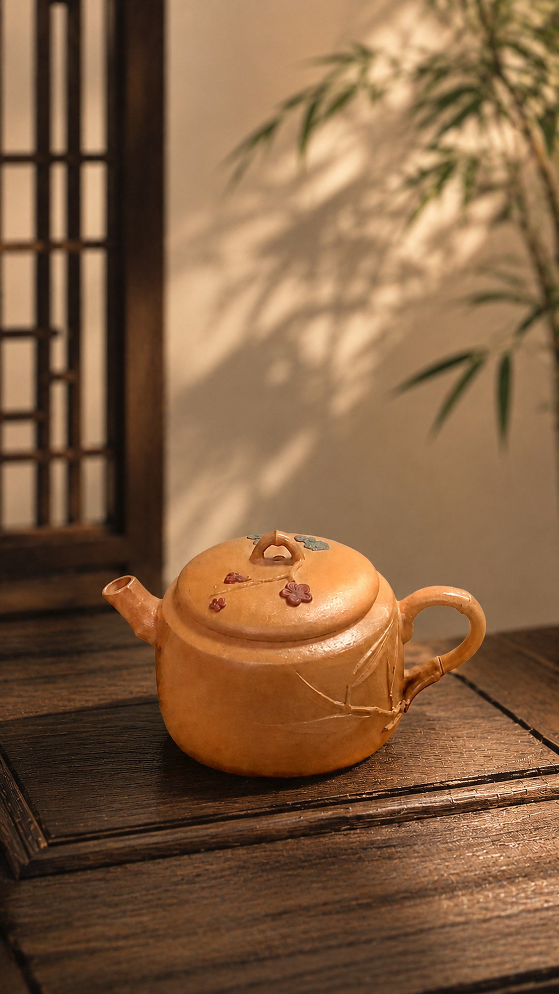 Product view 1 of 40ml Hanwa zisha teapot in Golden Duanni Clay, No. 015