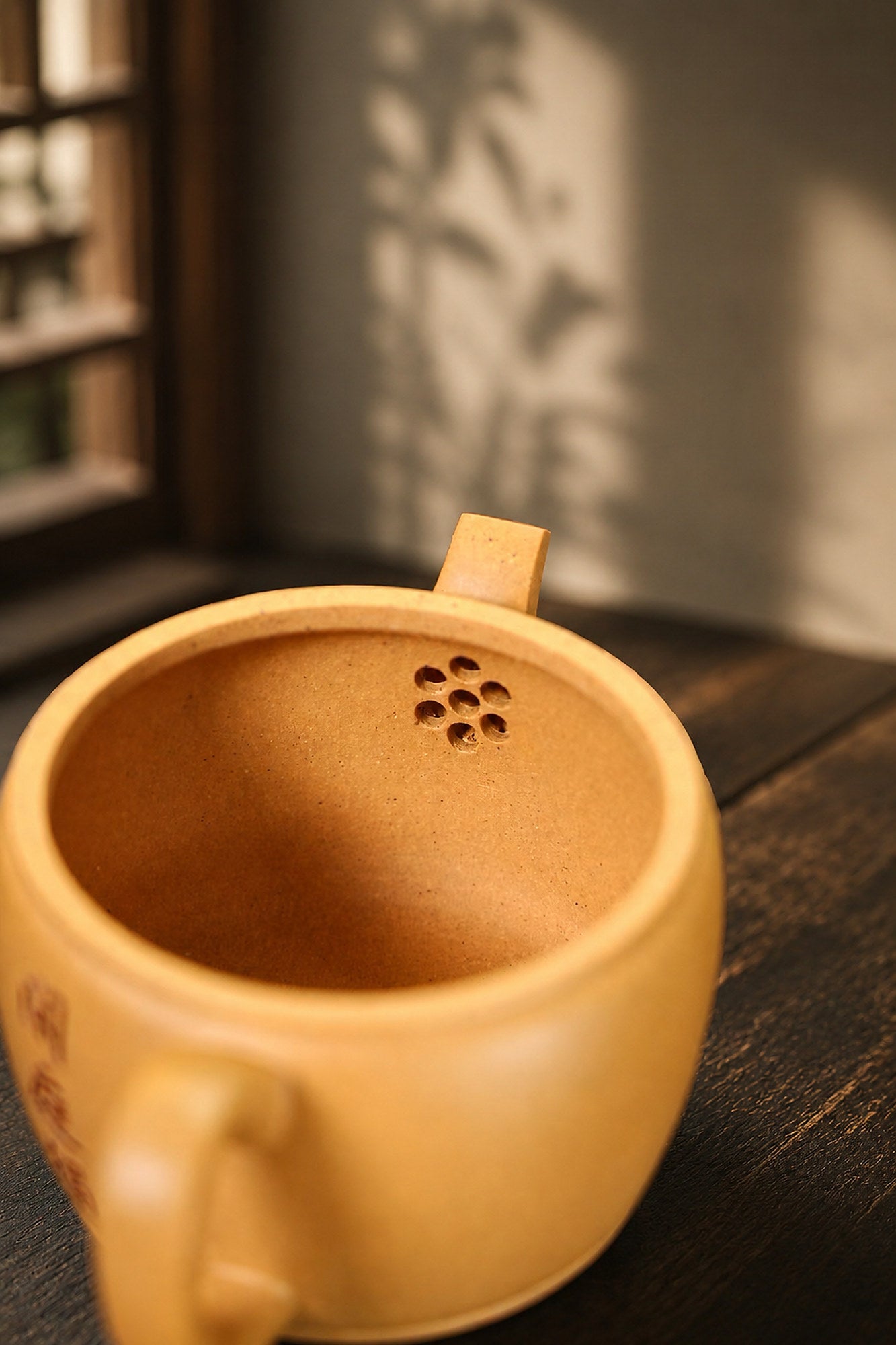 Product view 2 of 130ml Hanwa zisha teapot in Golden Duanni Clay, No. 447