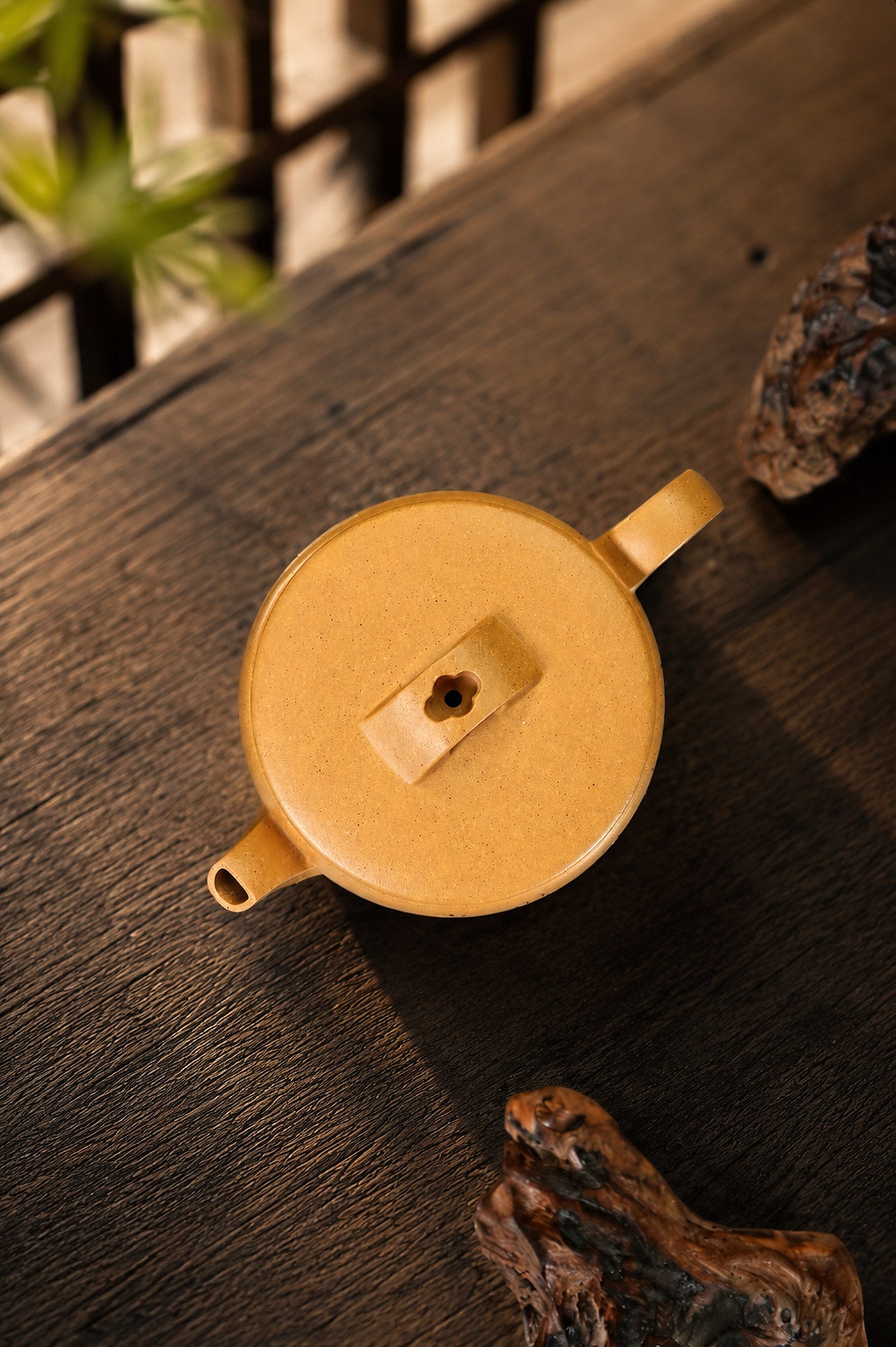 Product view 5 of 130ml Hanwa zisha teapot in Golden Duanni Clay, No. 447