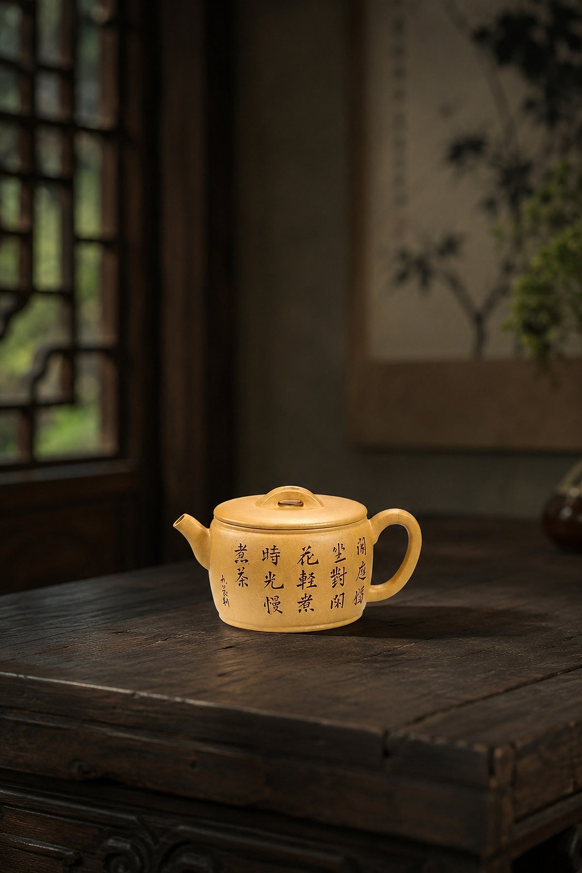 Product view 6 of 130ml Hanwa zisha teapot in Golden Duanni Clay, No. 447