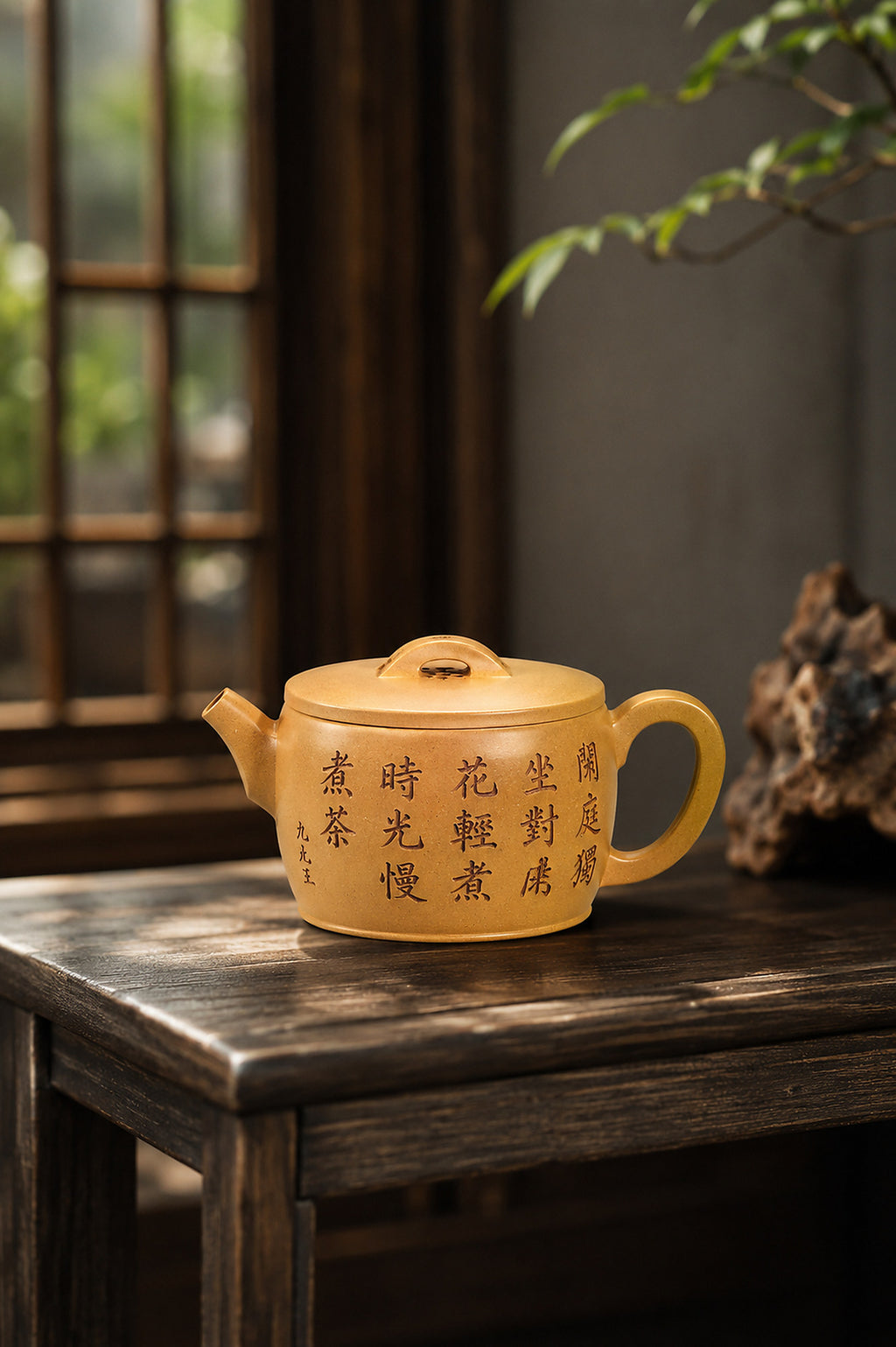 Product view 7 of 130ml Hanwa zisha teapot in Golden Duanni Clay, No. 447
