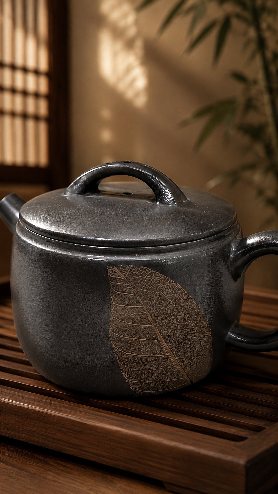 Product view 3 of 90ml Hanwa zisha teapot in Guwuni Clay, No. 046
