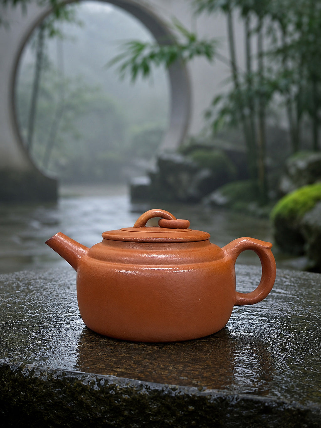 Product view 1 of 140ml Hanwa zisha teapot in Jiangponi Clay, No. 108