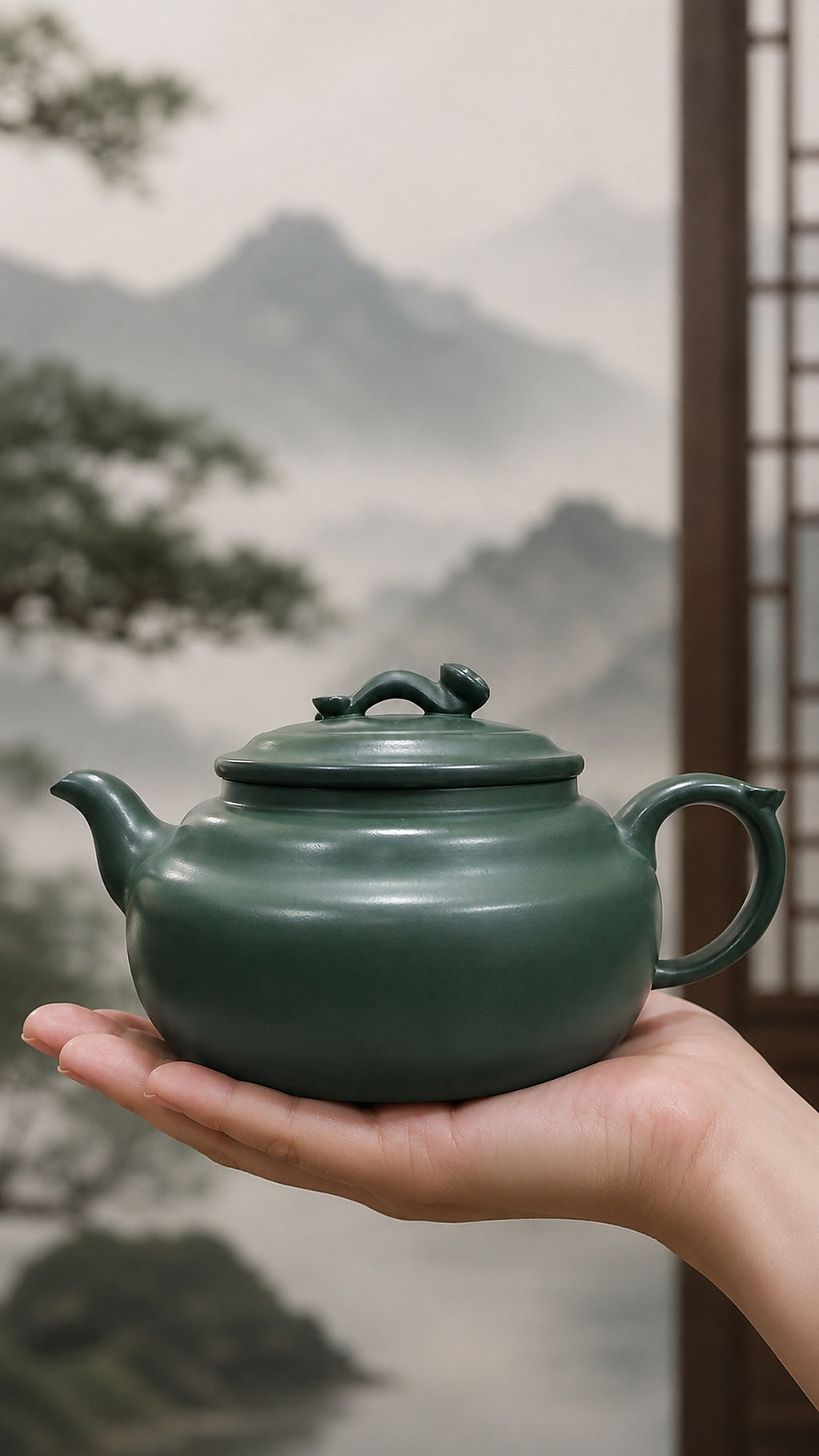 Product view 2 of 170ml Hanwa zisha teapot in Luni Clay, No. 119