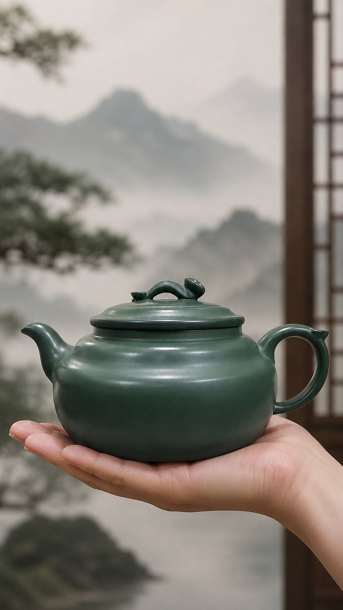 Product view 2 of 170ml Hanwa zisha teapot in Luni Clay, No. 119