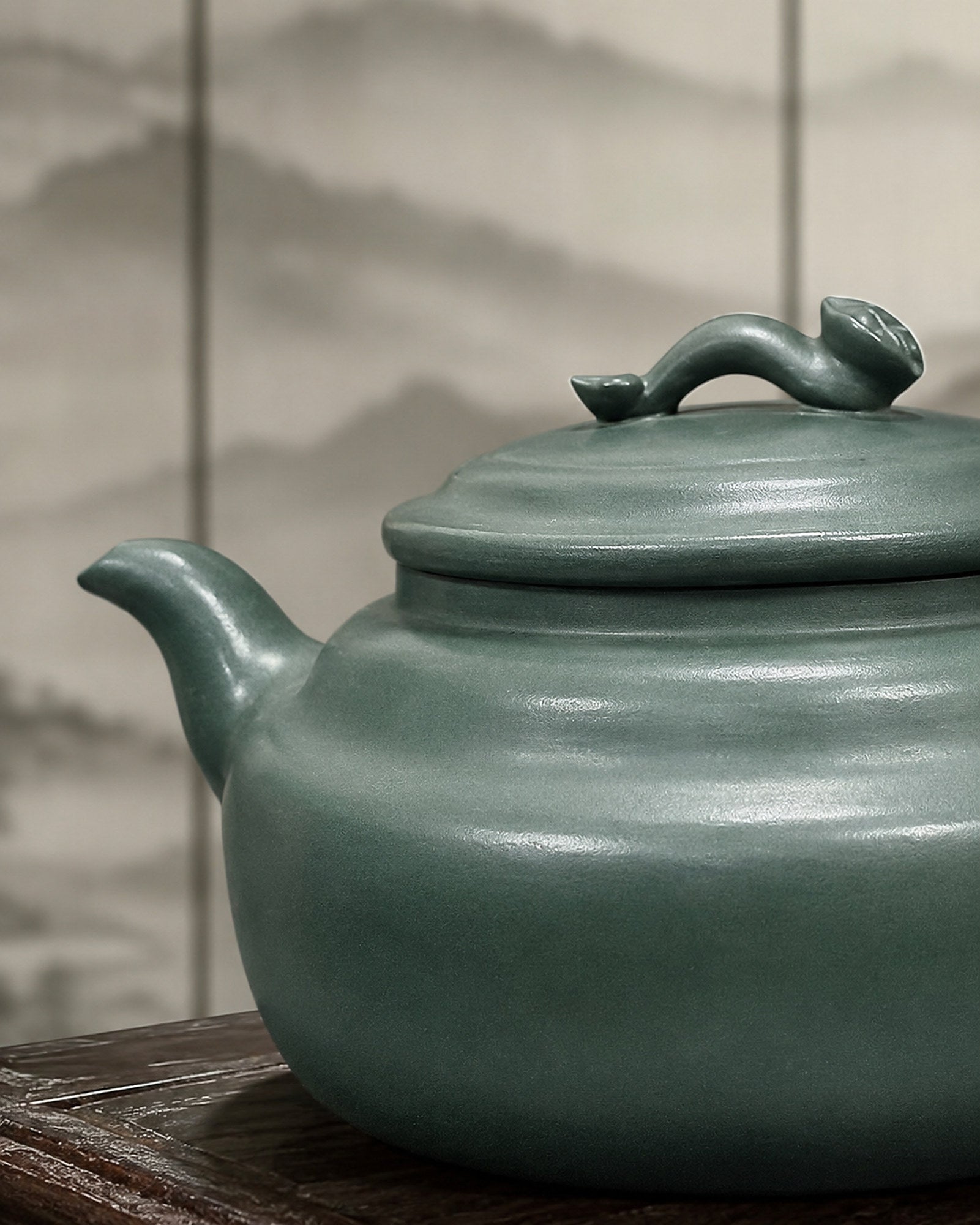 Product view 3 of 170ml Hanwa zisha teapot in Luni Clay, No. 119