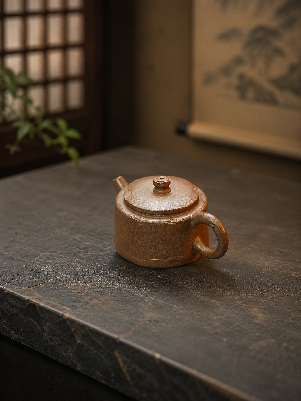 Product view 1 of 80ml Hanwa zisha teapot in Qing Jiangponi Clay, No. 267