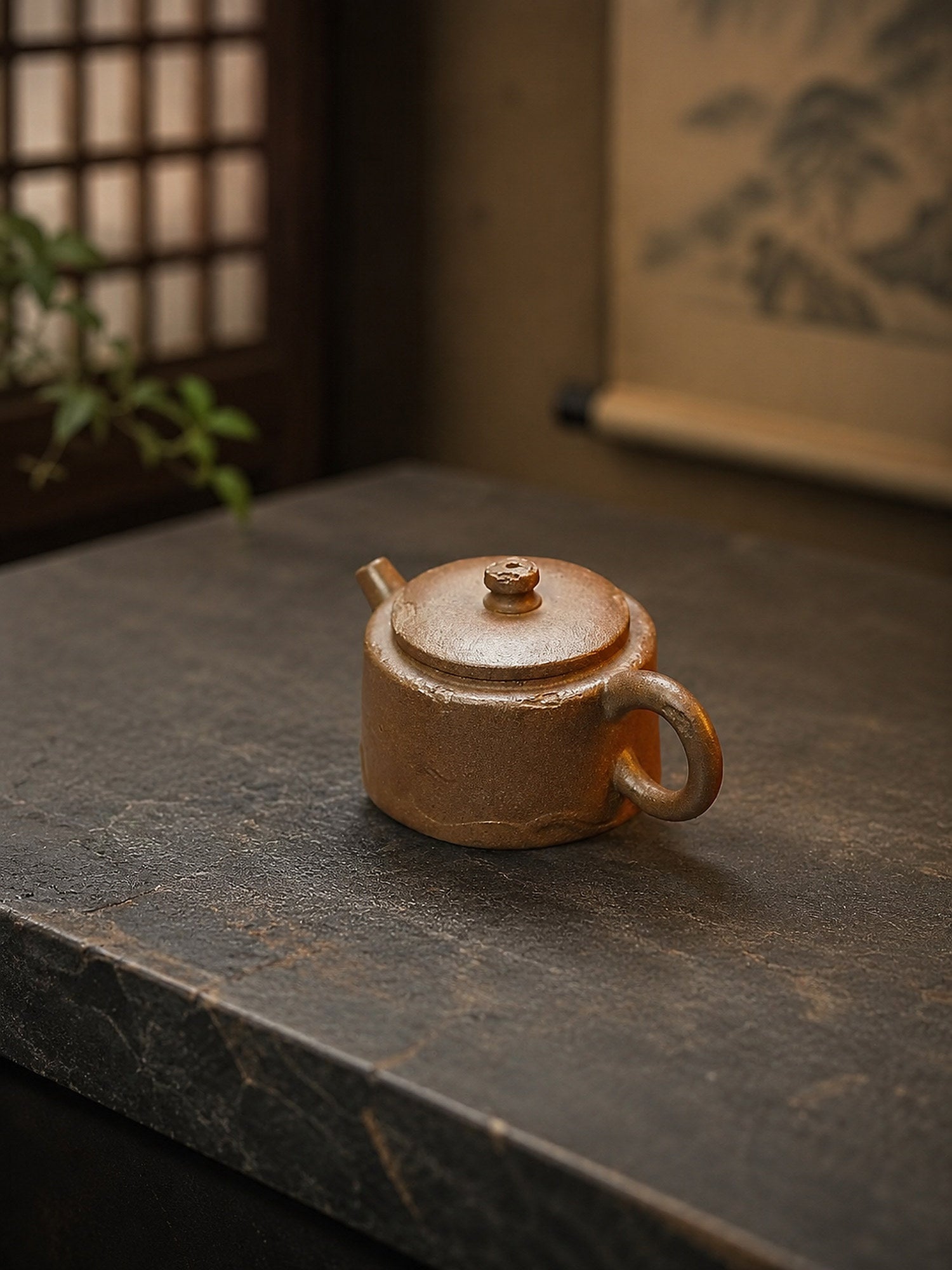 Product view 1 of 80ml Hanwa zisha teapot in Qing Jiangponi Clay, No. 267