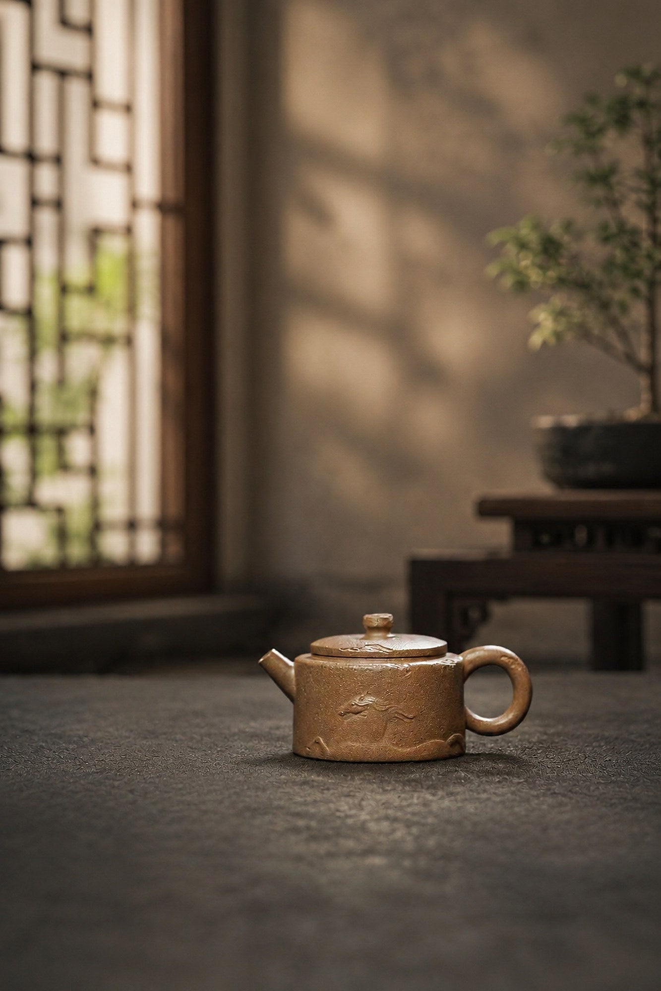 Product view 4 of 80ml Hanwa zisha teapot in Qing Jiangponi Clay, No. 267