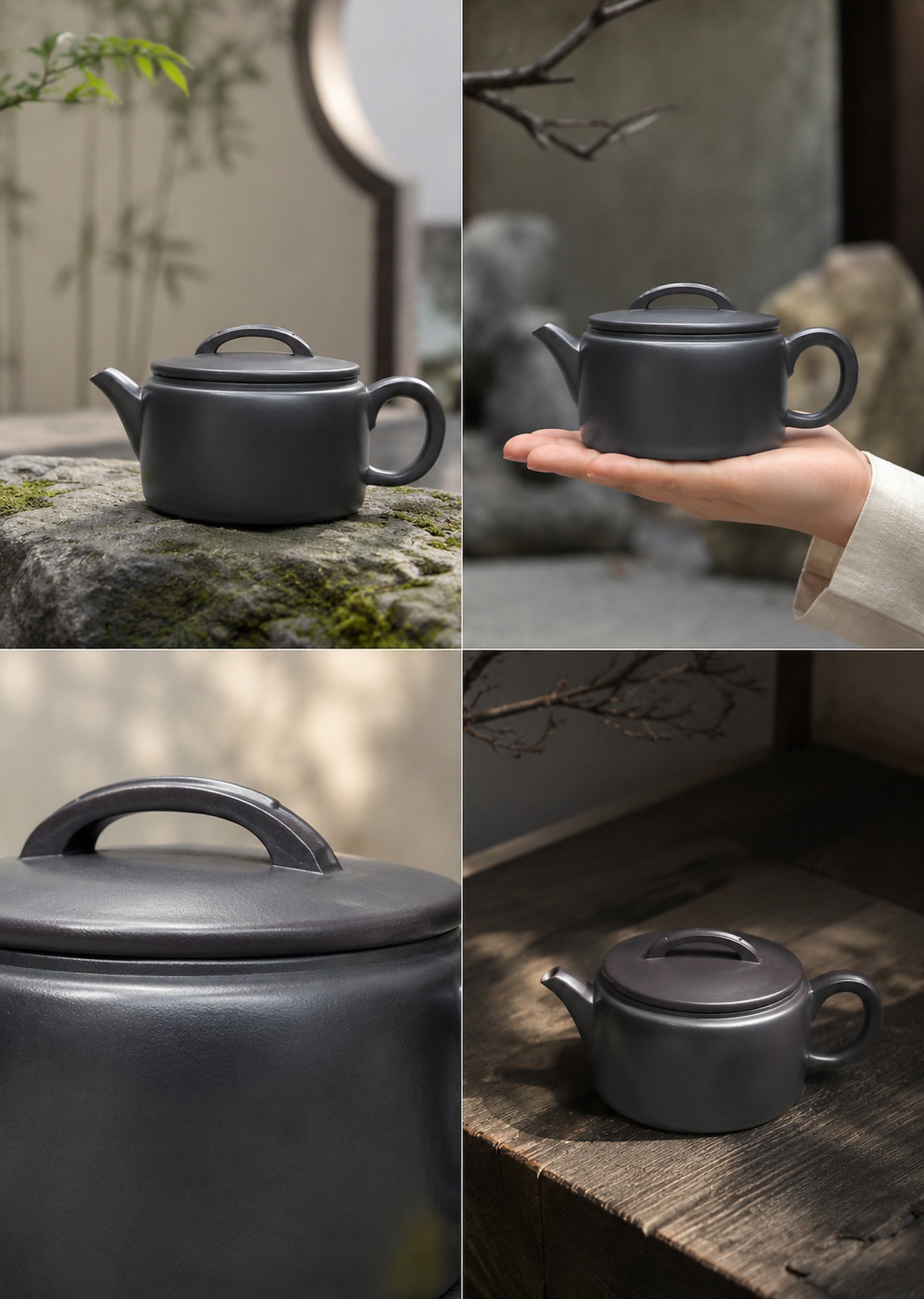 Product view 4 of 200ml Hanwa zisha teapot in Shihuang Clay, No. 113
