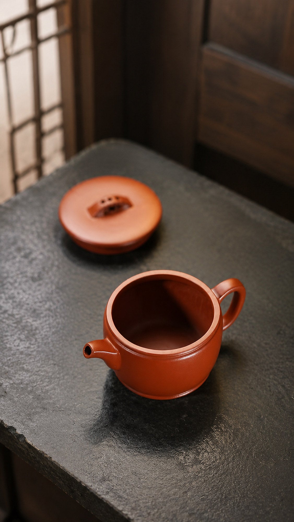 Product view 4 of 90ml Hanwa zisha teapot in Zhuni Clay, No. 374