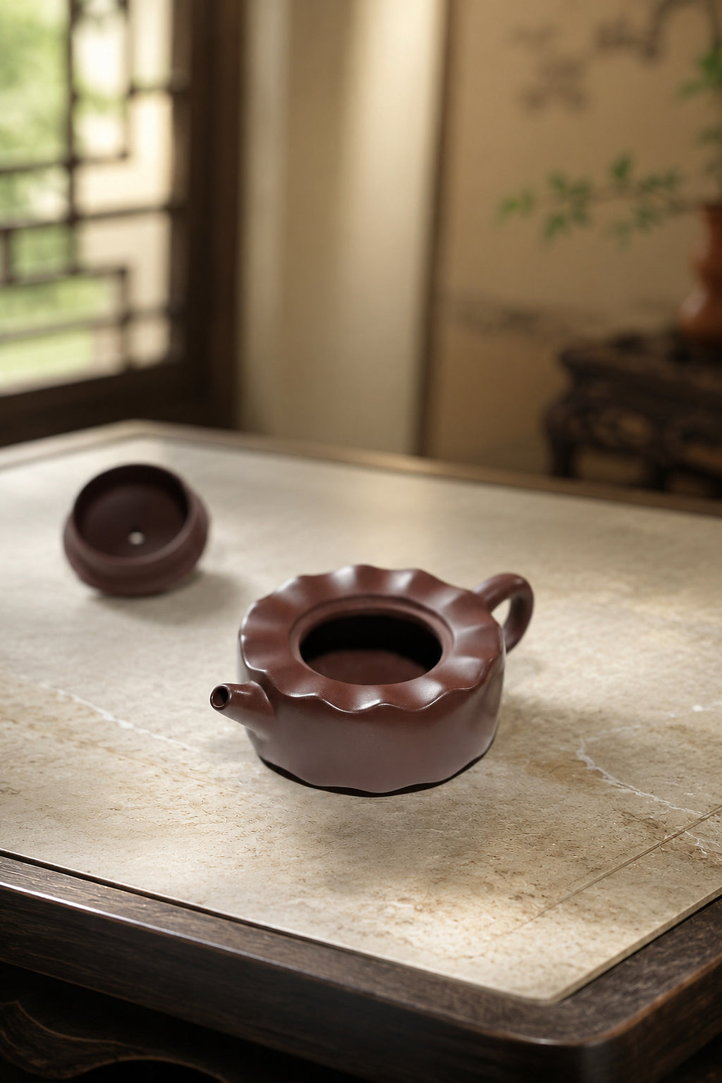 Product view 5 of 90ml Hanwa zisha teapot in Zini Clay, No. 309