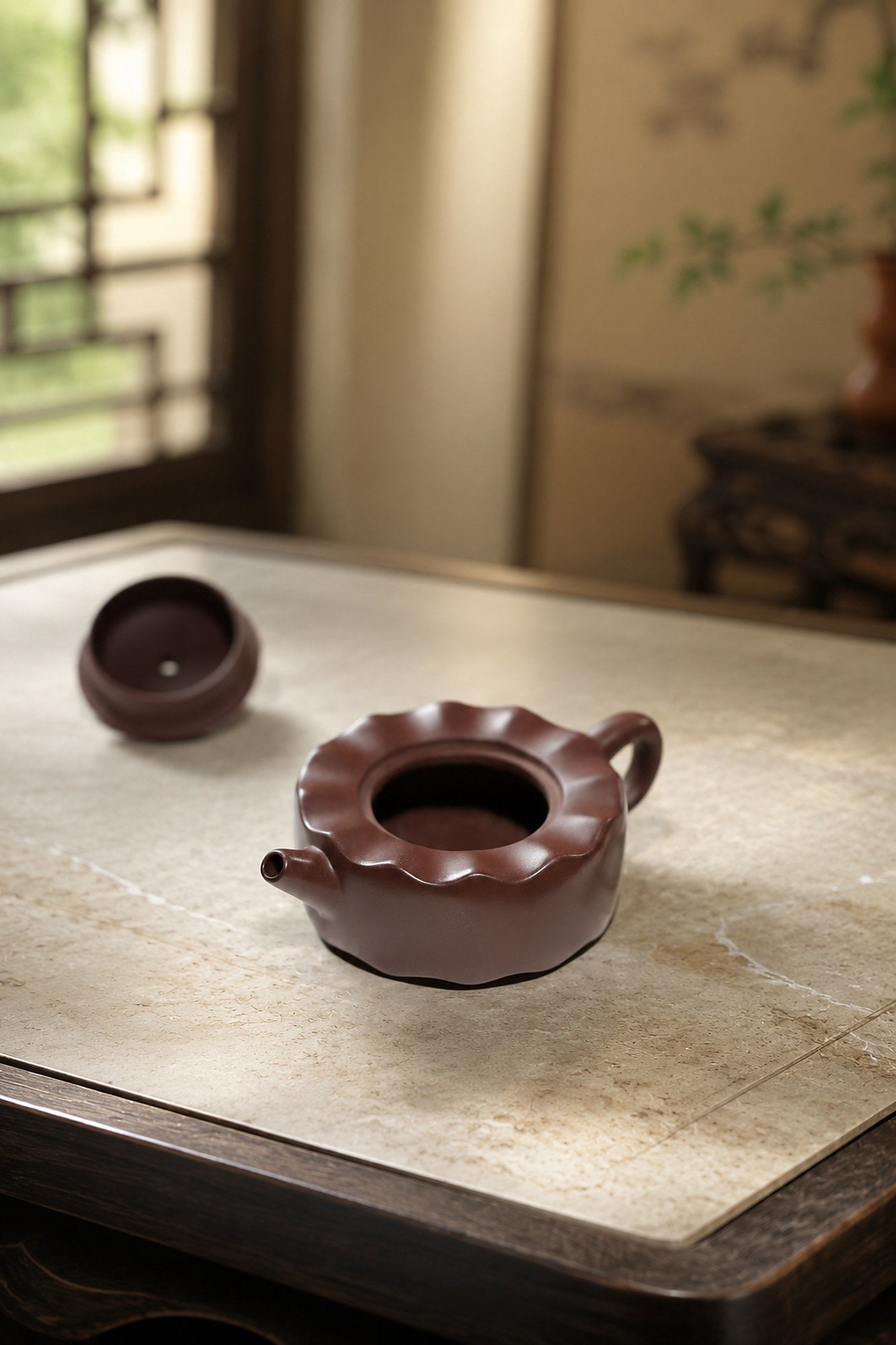 Product view 5 of 90ml Hanwa zisha teapot in Zini Clay, No. 309