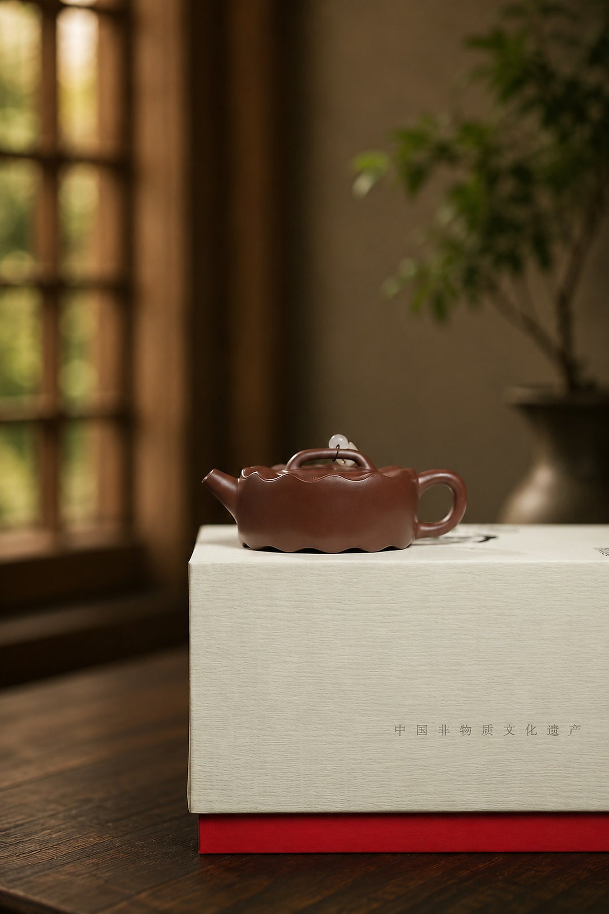 Product view 7 of 90ml Hanwa zisha teapot in Zini Clay, No. 309