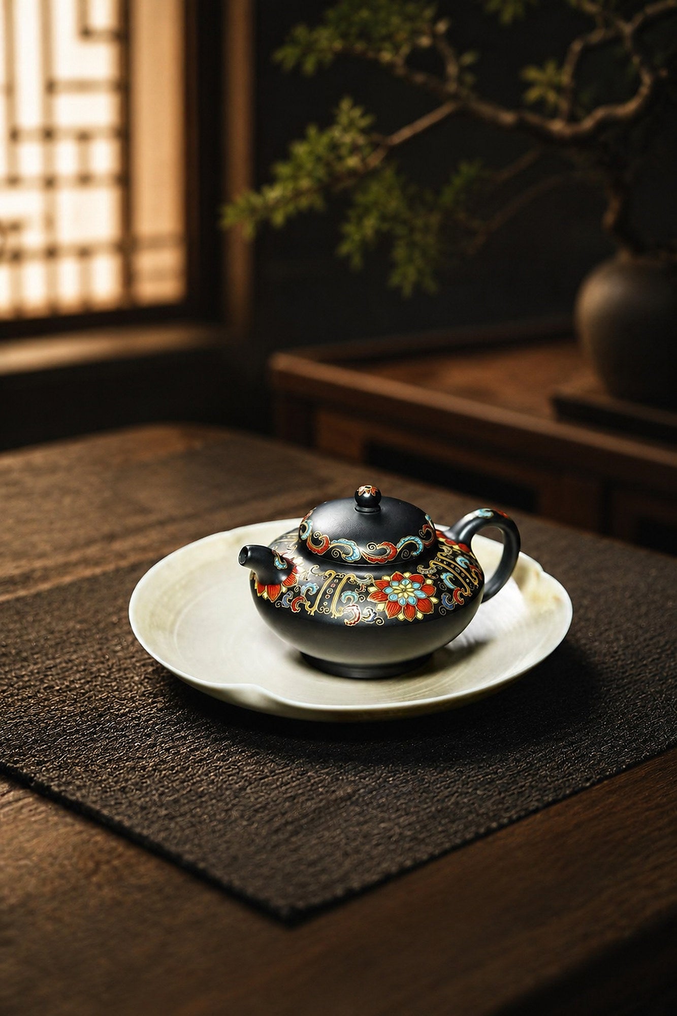Product view 3 of 130ml He Huan zisha teapot in Aged Zini Clay, No. 246