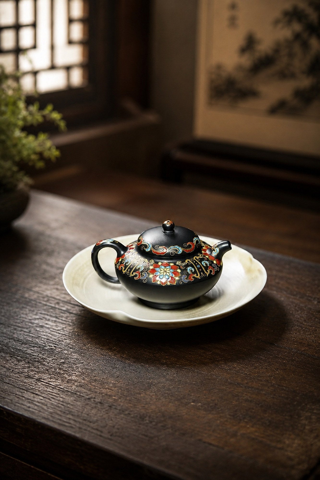 Product view 4 of 130ml He Huan zisha teapot in Aged Zini Clay, No. 246