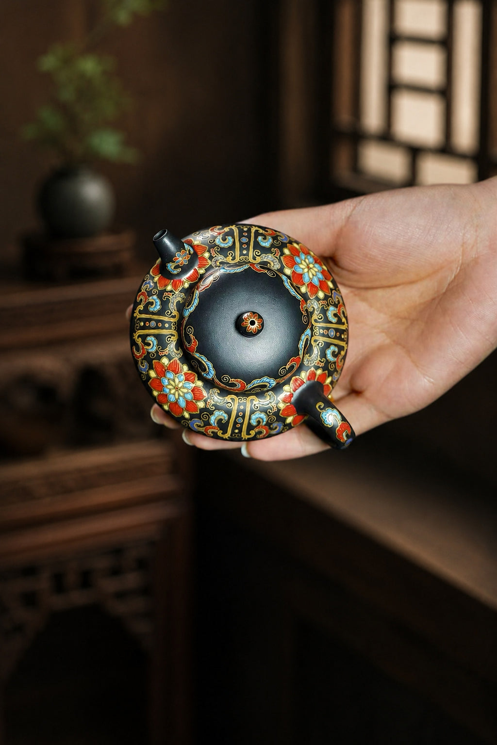 Product view 6 of 130ml He Huan zisha teapot in Aged Zini Clay, No. 246