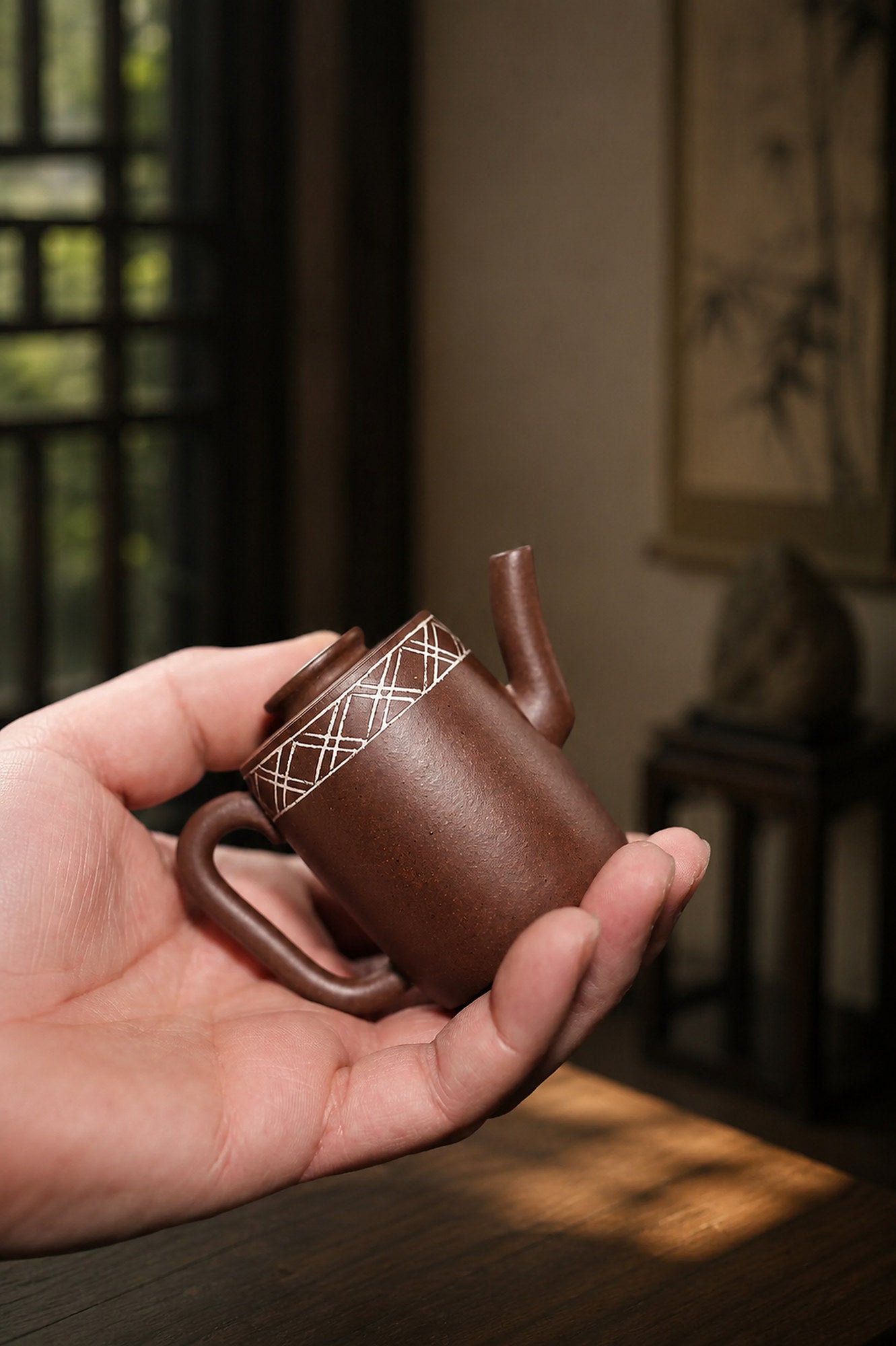 Product view 2 of 60ml Ji Zhi zisha teapot in Zini Clay, No. 323