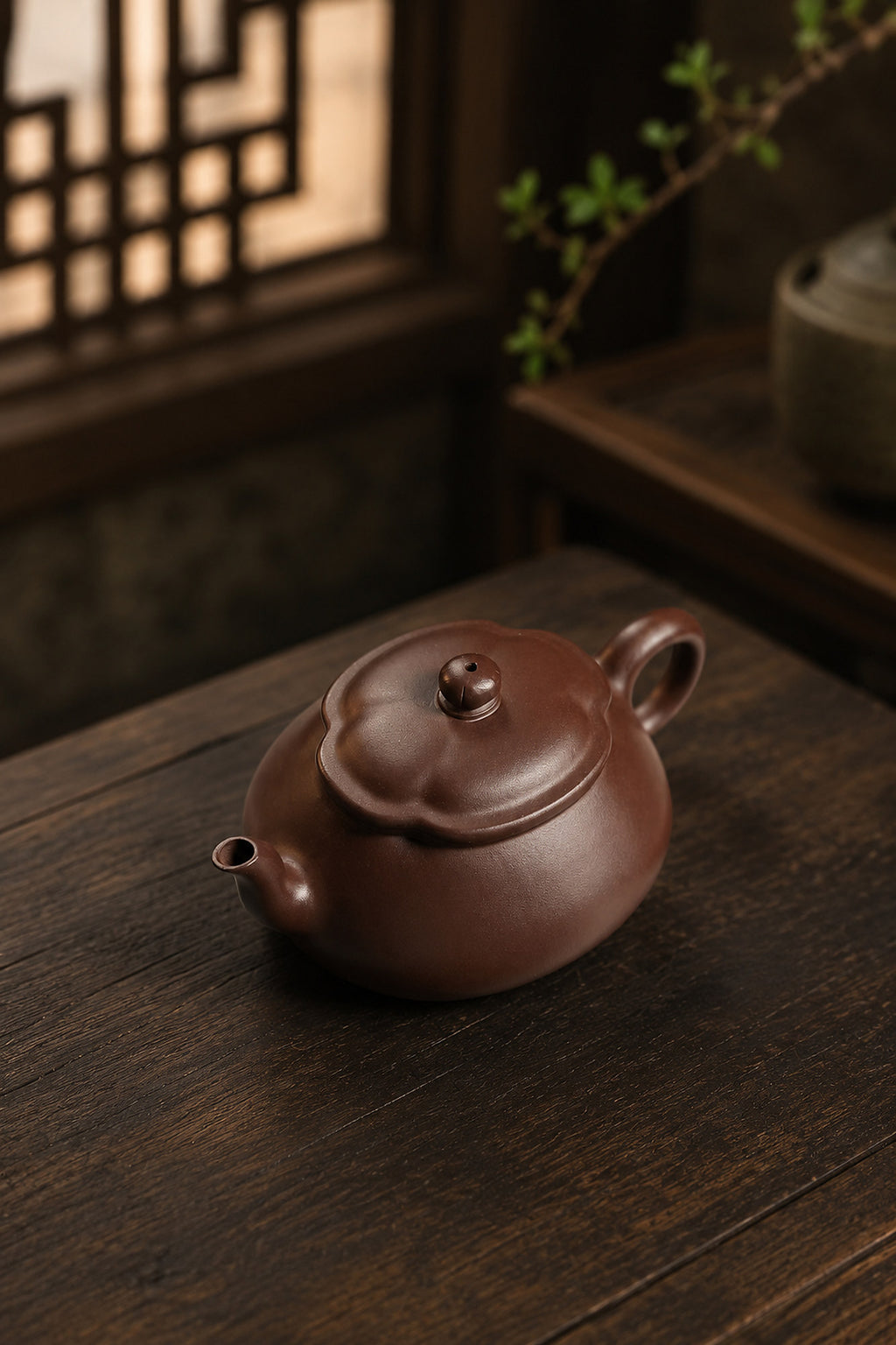 Product view 7 of 130ml Jin Wen Hai Tang zisha teapot in Aged Zini Clay, No. 249