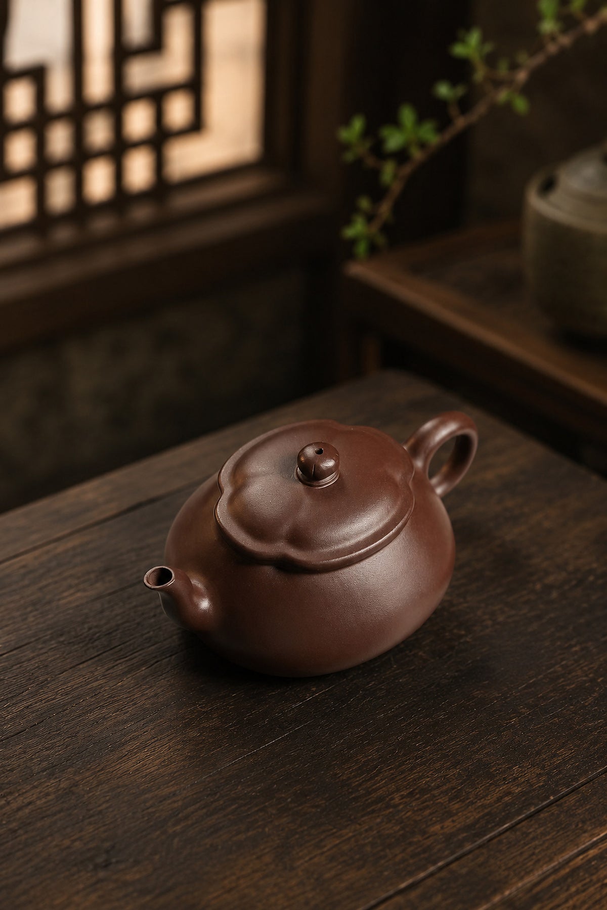 Product view 7 of 130ml Jin Wen Hai Tang zisha teapot in Aged Zini Clay, No. 249