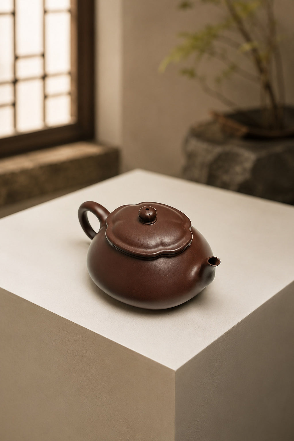 Product view 8 of 130ml Jin Wen Hai Tang zisha teapot in Aged Zini Clay, No. 249