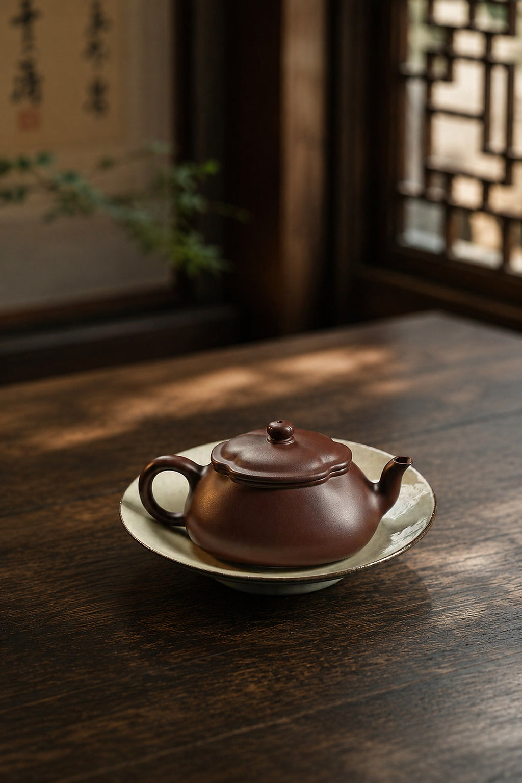 Product view 9 of 130ml Jin Wen Hai Tang zisha teapot in Aged Zini Clay, No. 249