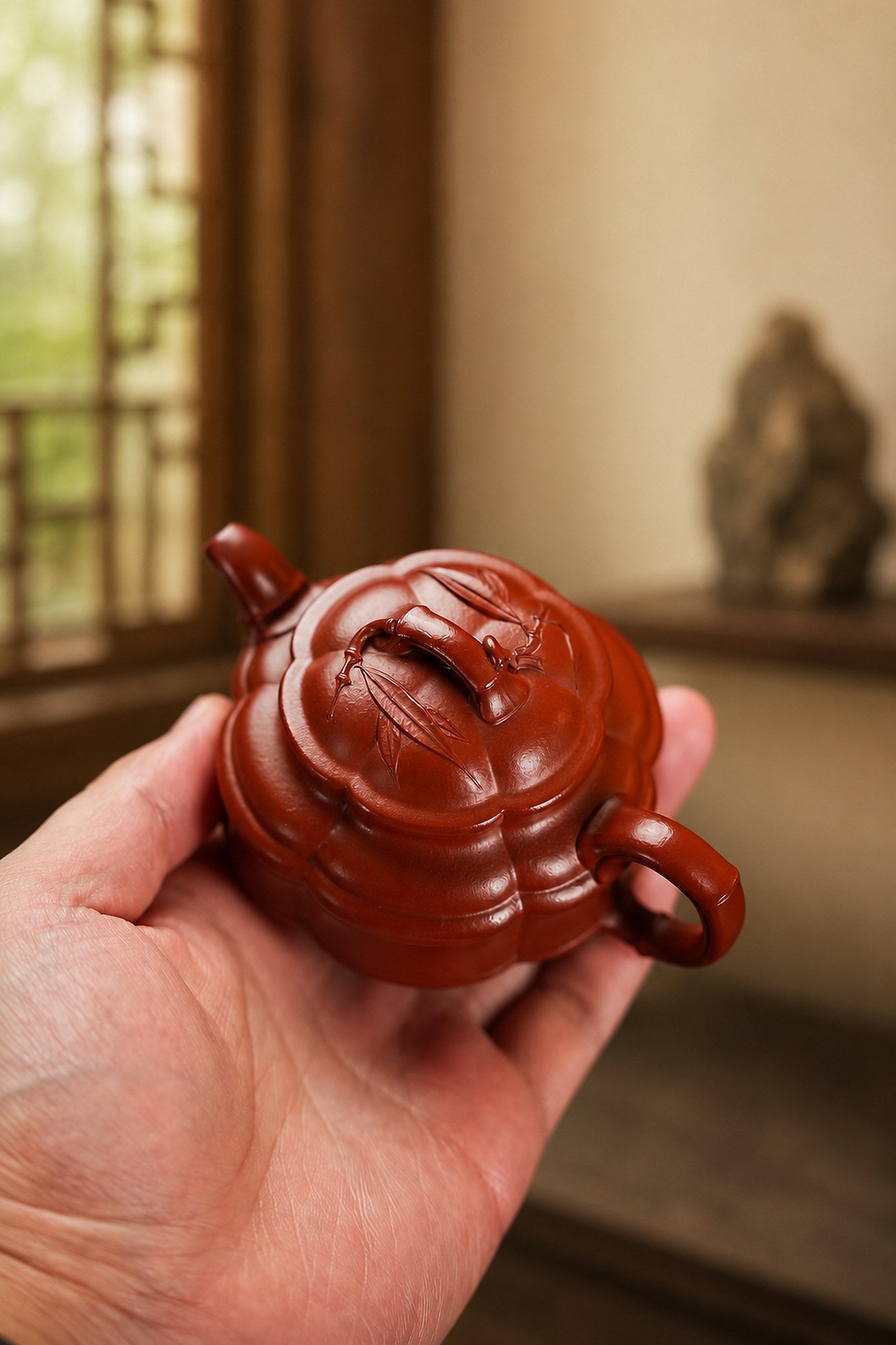 Product view 2 of 135ml Jin Wen Zhu Gu zisha teapot in Zhuni Clay, No. 257