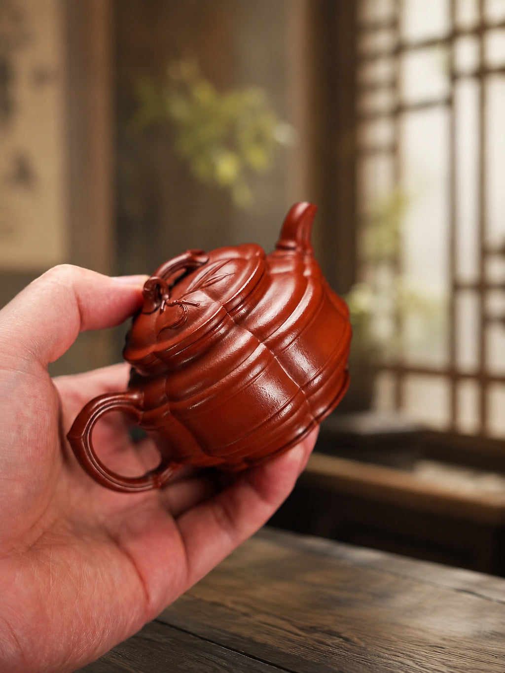Product view 6 of 135ml Jin Wen Zhu Gu zisha teapot in Zhuni Clay, No. 257