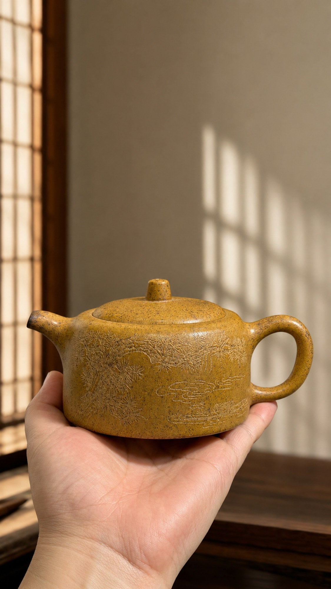 Product view 2 of 130ml Jinglan zisha teapot in Golden Duanni Clay, No. 177