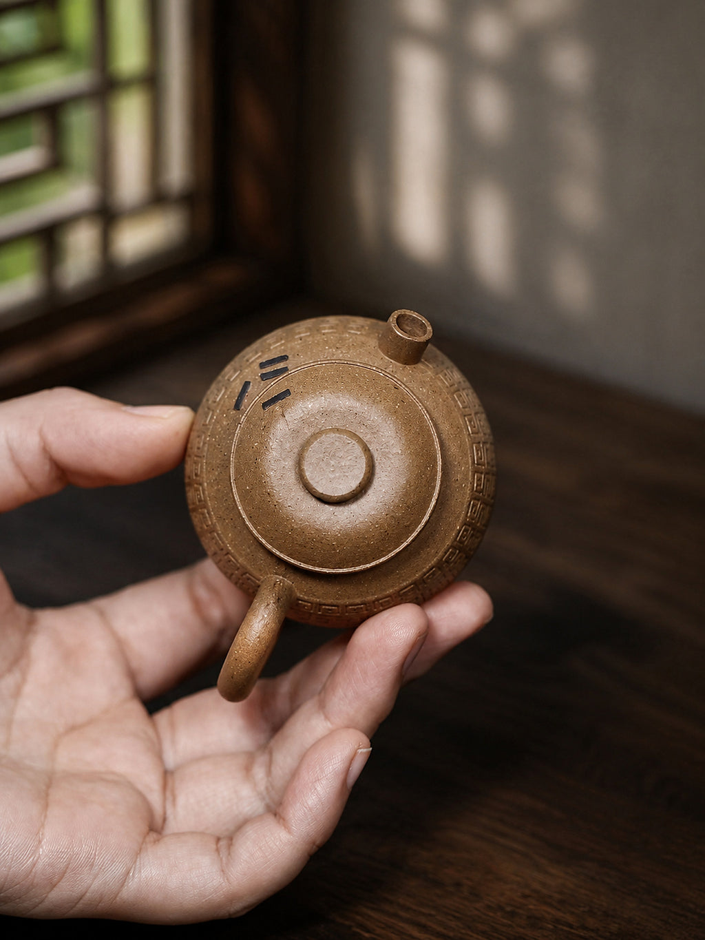 Product view 1 of 90ml Ju Lun zisha teapot in Aged Duanni Clay, No. 417